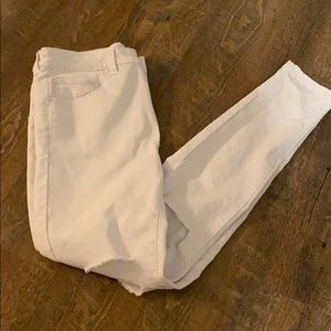 White Ripped Skinny Jeans